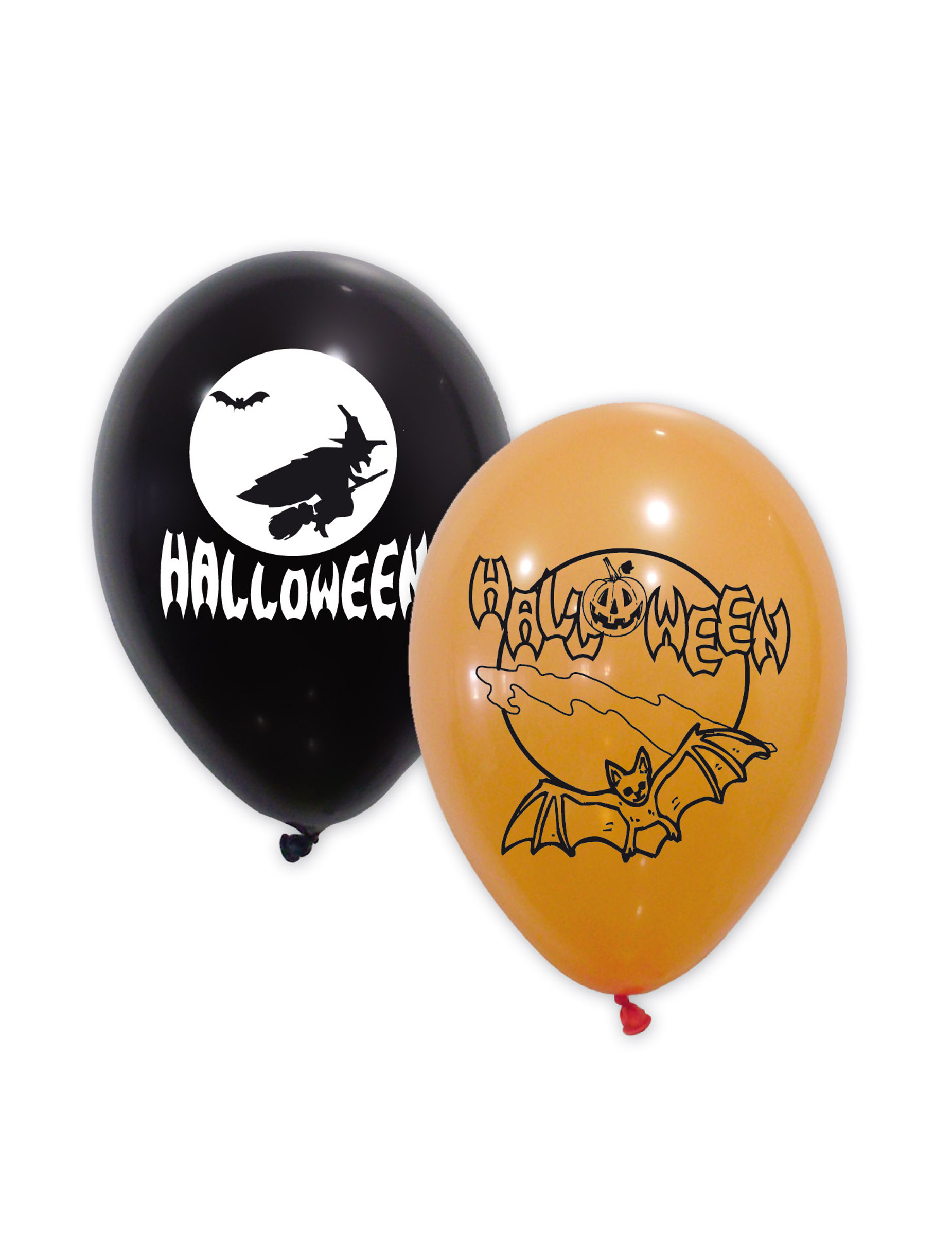 Halloween Latexballons 10 Stück schwarz-weiss-orange 30 cm Halloween Latexballons 10 Stück schwarz-weiss-orange 30 cm von GLOBOLANDIA