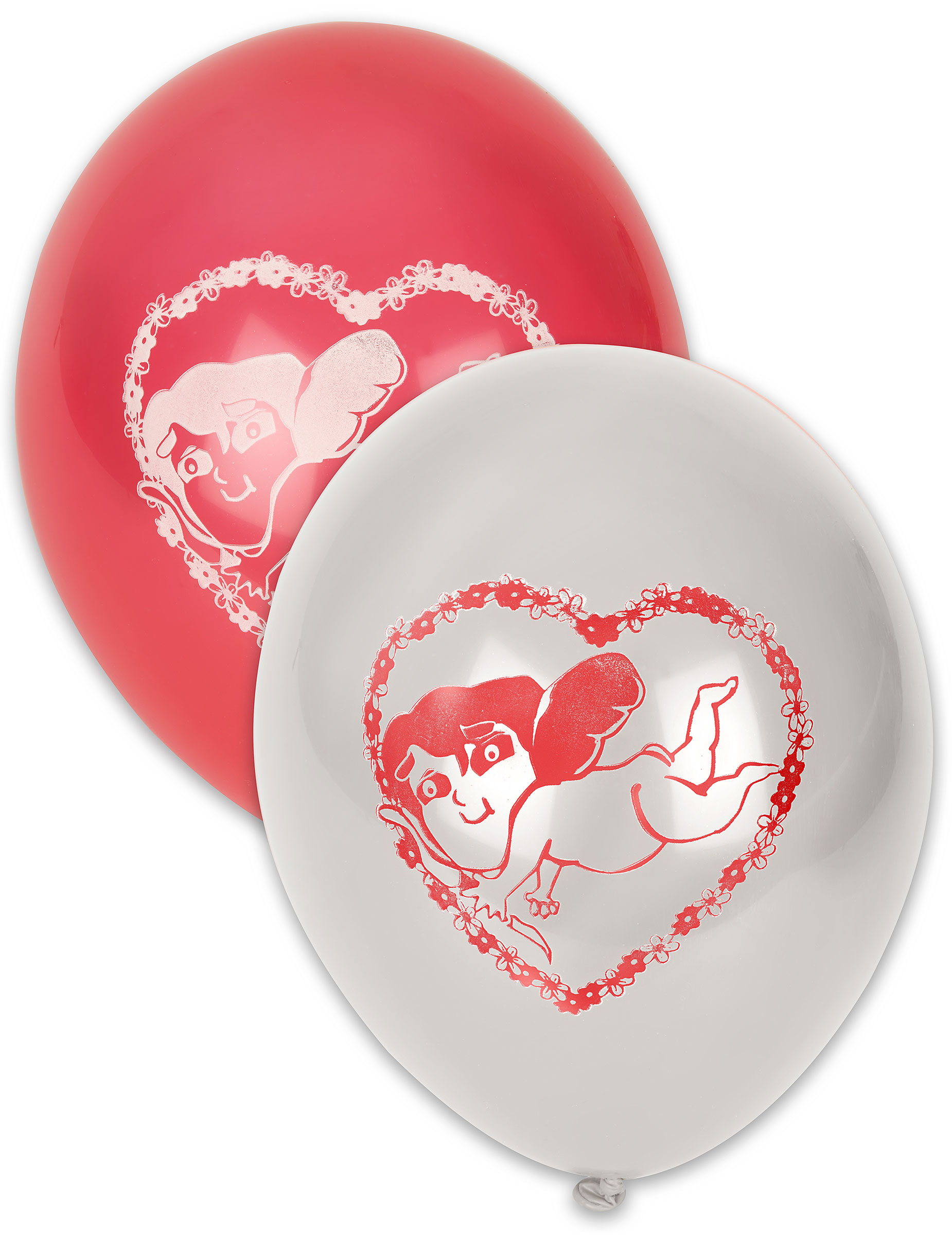 Liebesengel Luftballons Valentinstag-Deko 10 Stück rot-weiss Liebesengel Luftballons Valentinstag-Deko 10 Stück rot-weiss von GLOBOLANDIA