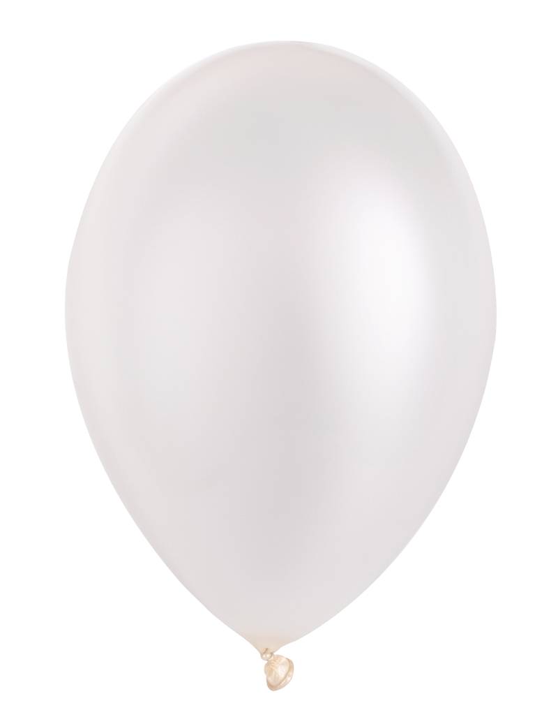 Luftballon-Set mit 50 Stück - metallic-elfenbeinfarben von GLOBOLANDIA