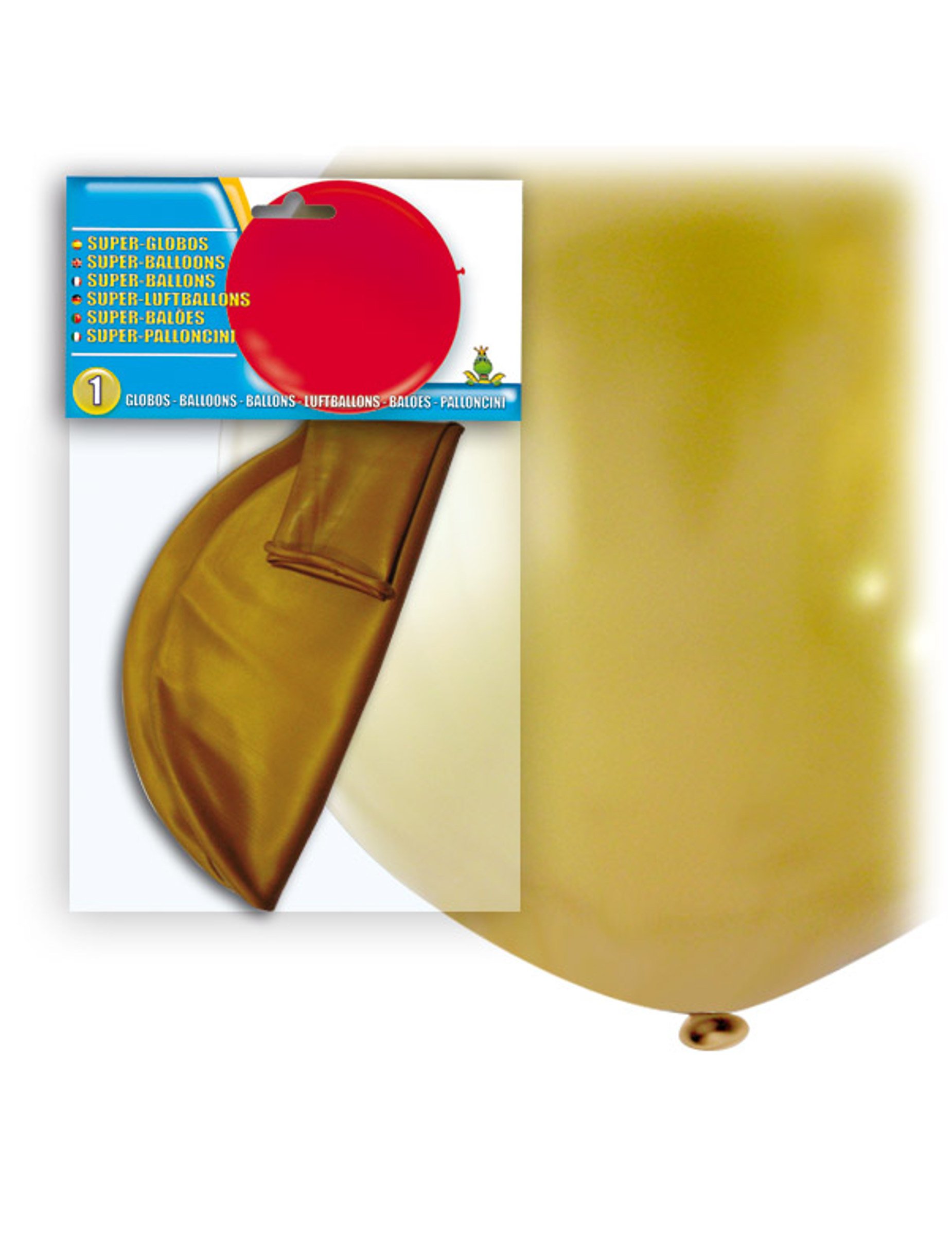 Riesiger Latexballon gold 80 cm von GLOBOLANDIA