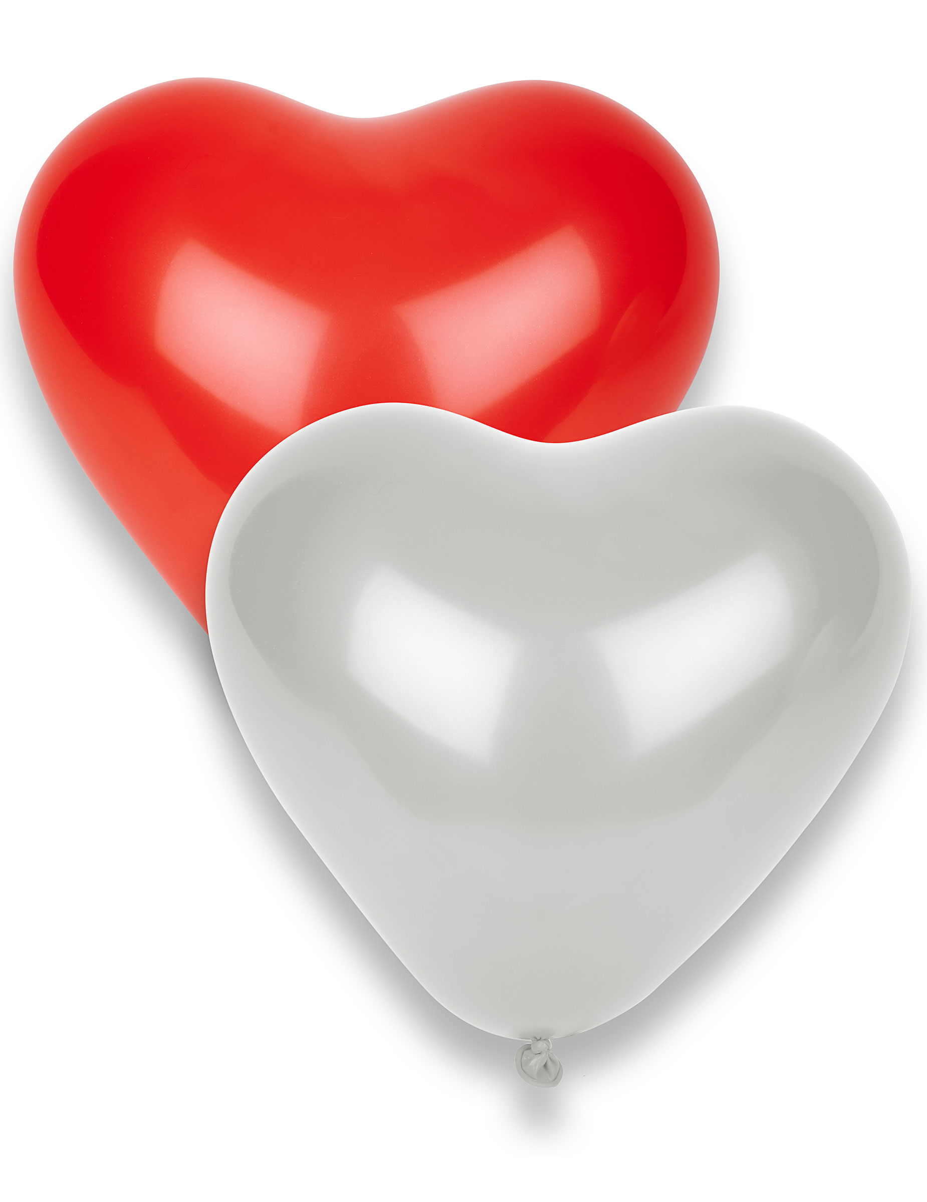 Romantische Herz Luftballons Valentinstag 8 Stück rot-weiss 33x36cm Romantische Herz Luftballons Valentinstag 8 Stück rot-weiss 33x36cm von GLOBOLANDIA