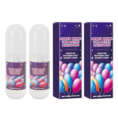 Dual Pack Ballon Gloss Spray Kit, 50 Ml X 2 Flaschen für Hochzeitsgeburtstagsereignisse Glanz Enhancer mit Anti -statischer Wirkung für Langlebige Schwimmende Luftballons Dual Pack Ballon Gloss Spray Kit, 50 Ml X 2 Flaschen für Hochzeitsgeburtstagsereignisse Glanz Enhancer mit Anti -statischer Wirkung für Langlebige Schwimmende Luftballons von GLOGLOW