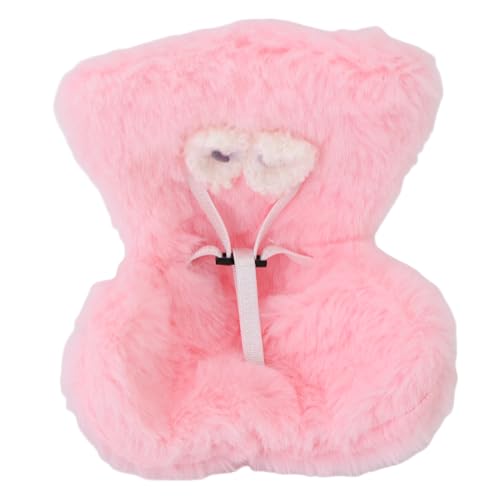 GLOGLOW Auto Plüschfell Sofa Stuhl, Kompakte Weiche Pelzige Plastiksicherheit Entzückende Puppenwagenluftlüftungsstuhlverzierungen für Familienfreunde und Puppensammler (PINK) von GLOGLOW