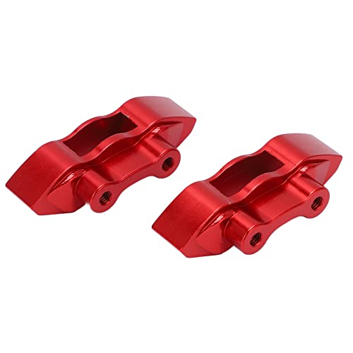 GLOGLOW Bremsscheiben-Bremssättel aus Metall Vorne und Hinten für LOSI SUPER Baja Rey 1/6 RC-Car, Exquisites Aussehen, Perfekter Stil, Leicht, Kleine Größe (Rot) von GLOGLOW