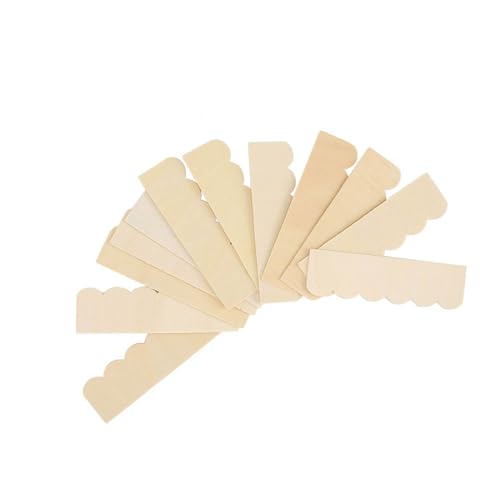 GLOGLOW Burlywood Dollhouse Rouf Fliesen, Exquisites und Komfortables Mini -Fliesen -Accessoire für 1/12 Dollhouse, 12 Paket von (Einfaches Modell) von GLOGLOW