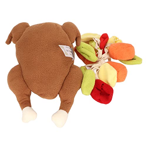GLOGLOW Hund Snuffle Spielzeug Truthahn Gemüse Duft Interaktives Welpen Training Spiel mit Versteckten Leckerbissen Taschen für Langsame Fütterungsangstlinderung von GLOGLOW