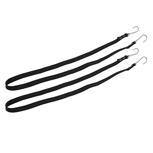 GLOGLOW RC-Spanngurte, Elastische Bungee-Seile für Alle RC-Autos, 2 Stück RC-Dachträger-Bungee-Gurte für Realistische Dekoration (Black) von GLOGLOW