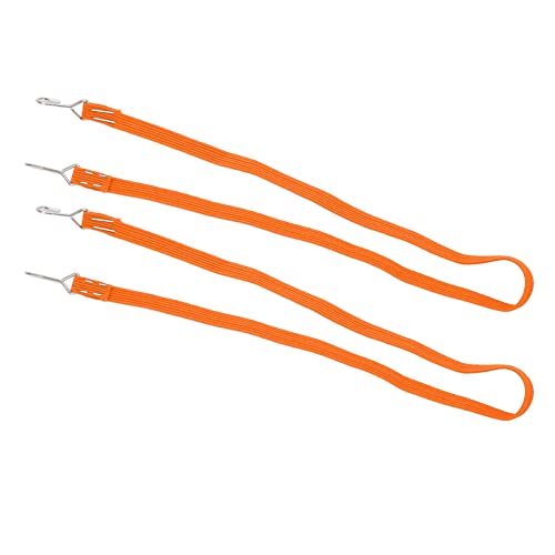 GLOGLOW RC-Spanngurte, Elastische Bungee-Seile für Alle RC-Autos, 2 Stück RC-Dachträger-Bungee-Gurte für Realistische Dekoration (ORANGE) von GLOGLOW