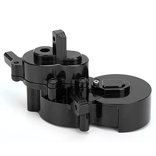 GLOGLOW Redcat GEN8 Getriebegehäuse-Set aus Aluminiumlegierung, Stabile und Langlebige Getriebegehäuseabdeckung für Reibungslosen Gangbetrieb, Geeignet für RC-Bastler (Black) von GLOGLOW