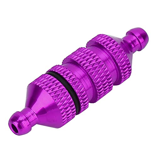 RC Aluminium Kraftstofffilter Hoch Upgrade Teil für 1:8/1:10 Modellauto, Blau, Gelb, Lila, Rot für RC Ölfilter (PURPLE) von GLOGLOW