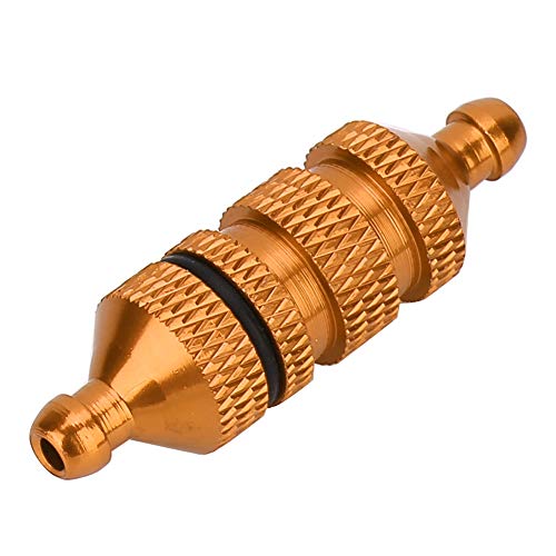 RC Aluminium Kraftstofffilter Hoch Upgrade Teil für 1:8/1:10 Modellauto, Blau, Gelb, Lila, Rot für RC Ölfilter (YELLOW) von GLOGLOW