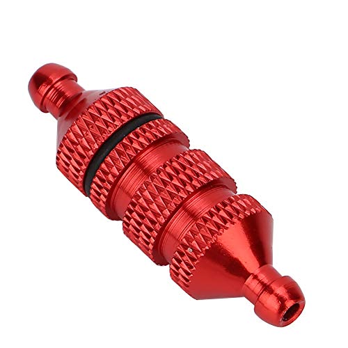 RC Aluminium Kraftstofffilter Hoch Upgrade Teil für 1:8/1:10 Modellauto, Blau, Gelb, Lila, Rot für RC Ölfilter (rot) von GLOGLOW