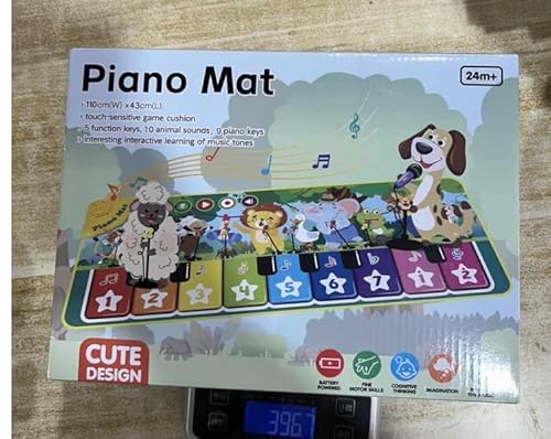 GLOSKIN Musikmatte Kinder Ab 1 Jahr, Tanzmatte, Kindertheorie der Kindertheorie Aufklärungsspielzeug, Simuliertes Klavierspiel, Kinder Spielzeug Ab 1 Jahr von GLOSKIN