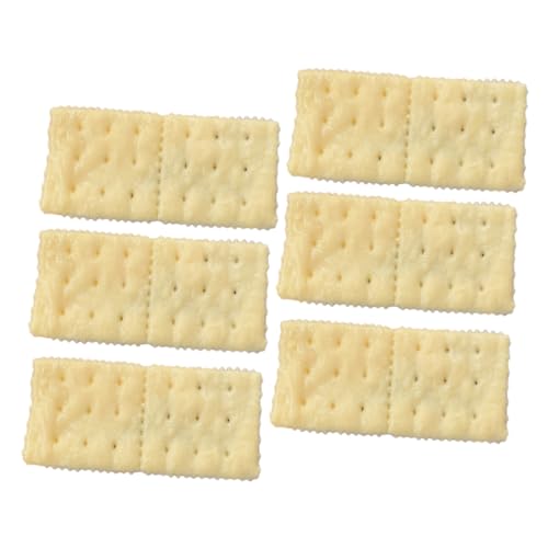 GLSTOY Pädagogische Simulation Cookie Modelle 6 Stücke Gefälschte Kekse Für Spielen Fotografie Requisiten von GLSTOY