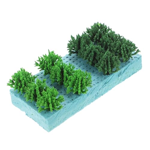 GLSTOY 1 Box Landschaftsbaummodell Miniatur Strauchcluster Simulation Buschcluster Mini Sträucher Sandtischdekor Kunststofffeld Sandtischmodell Materialien DIY Strauchcluster Grünfarbe von GLSTOY