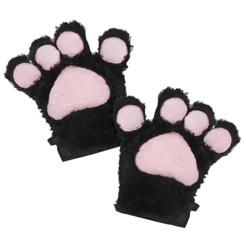 GLSTOY 1 Paar Bärenklauenhandschuhe, Cosplay Handschuhe, Requisiten Tierklauenhandschuhe, Flauschige Katzenpfotenhandschuhe, Katzenpfotenfäustlinge, Winter Katzenklauenhandschuhe, Süße von GLSTOY