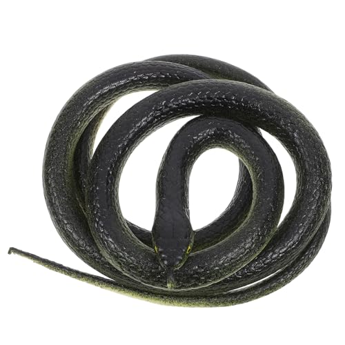 GLSTOY 1 Satz Schlangenspielzeug Mit Schnurclip Simulationsschlangenspielzeug Falsches Schlangenstreichspielzeug Schlangenfigur Halloween-partyzubehör von GLSTOY
