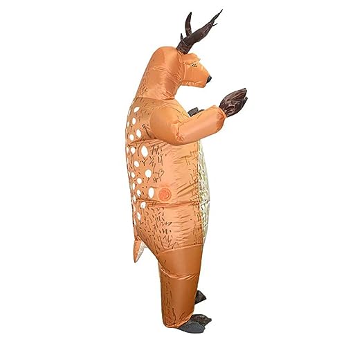 GLSTOY 1 Satz Elch Aufblasbarer Anzug Aufblasbares Rentierkostüm Schälig Fimingo Aufblasbares Dinosaurierkostüm Für Kinder Aufblasbares Weihnachtsoutfit Hirsch Light Brown 190t Polyester GLSTOY 1 Satz Elch Aufblasbarer Anzug Aufblasbares Rentierkostüm Schälig Fimingo Aufblasbares Dinosaurierkostüm Für Kinder Aufblasbares Weihnachtsoutfit Hirsch Light Brown 190t Polyester von GLSTOY