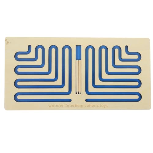 GLSTOY Frühpädagogisches Spielzeug Zur Intellektuellen Entwicklung Lustiges Interhemisphärisches Holzspiel Für Jungen Und Mädchen Training Der Hand-Auge-koordination von GLSTOY
