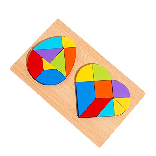 GLSTOY 1 Satz Herz und Ei Form Geometrisches Tangram für Lernspielzeug Kreativität und Konzentration GLSTOY 1 Satz Herz und Ei Form Geometrisches Tangram für Lernspielzeug Kreativität und Konzentration von GLSTOY