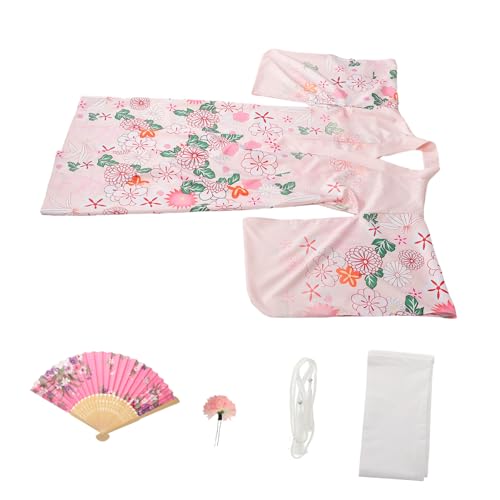 GLSTOY Japanisches Kimonokleid Für Damen Traditionelle Japanische Robe Moderner Und Traditioneller Gürtel Elegant Und Stilvoll GLSTOY Japanisches Kimonokleid Für Damen Traditionelle Japanische Robe Moderner Und Traditioneller Gürtel Elegant Und Stilvoll von GLSTOY