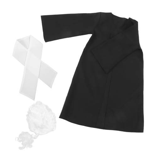 GLSTOY Richter-Anwalt-kostüm-Set Für Jungen Und Mädchen Perückenanzug Für Jungen Rollenspiel-Richter-Outfit Für Kleinkinder GLSTOY Richter-Anwalt-kostüm-Set Für Jungen Und Mädchen Perückenanzug Für Jungen Rollenspiel-Richter-Outfit Für Kleinkinder von GLSTOY
