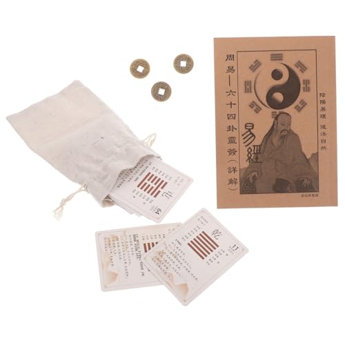 GLSTOY 1 Set „i Ging“, Komplettes Wahrsagungsset Mit Münz-hexagrammkarten, Glücksmünzen, Bedienungsanleitung Für Wahrsagerei GLSTOY 1 Set „i Ging“, Komplettes Wahrsagungsset Mit Münz-hexagrammkarten, Glücksmünzen, Bedienungsanleitung Für Wahrsagerei von GLSTOY