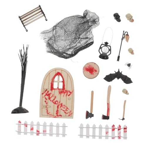 GLSTOY 1 Set Halloween Anzug, Puppenhaus Dekorationen, Halloween Miniaturen Zubehör, Halloween Miniatur Zubehör, Mini Halloween Dekorationen, Mini Ornamente, Miniatur Ornament von GLSTOY