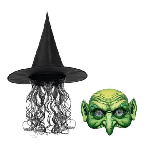 GLSTOY 1 Set Hexenanzug Tragbarer Hexenhut Dekorativer Partyhut Stilvoller Halloween Hut Verschleißfester Halloween Hut Halloween Party Hexenhut Halloween Ornament Hexendekor Cosplay GLSTOY 1 Set Hexenanzug Tragbarer Hexenhut Dekorativer Partyhut Stilvoller Halloween Hut Verschleißfester Halloween Hut Halloween Party Hexenhut Halloween Ornament Hexendekor Cosplay von GLSTOY