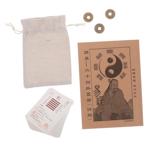 GLSTOY 1 Set I Ging Gua Pai Reichtumsmünzen, Antikes Orakelhandbuch, Chinesische Ching Münzen, Iching Buch, Orakel, Glücksmünzen Aus Messing, Feng Shui, I Ging Hexagramme, Feng Shui GLSTOY 1 Set I Ging Gua Pai Reichtumsmünzen, Antikes Orakelhandbuch, Chinesische Ching Münzen, Iching Buch, Orakel, Glücksmünzen Aus Messing, Feng Shui, I Ging Hexagramme, Feng Shui von GLSTOY