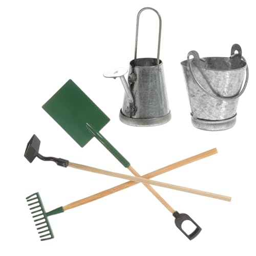 GLSTOY 1 Set Mini Gartengeräte, Puppenhaus Spielzeug, Gartenbau Spielzeug, Miniatur Hausdekor, Miniatur Gartengeräte, Puppenhaus Gartengerät, Winziges, Szenendekor, Simulierte GLSTOY 1 Set Mini Gartengeräte, Puppenhaus Spielzeug, Gartenbau Spielzeug, Miniatur Hausdekor, Miniatur Gartengeräte, Puppenhaus Gartengerät, Winziges, Szenendekor, Simulierte von GLSTOY