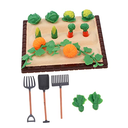 GLSTOY 1 Set Mini Gemüsefeld Szene Schmuck Mini Farm Werkzeug Mini Landscape von GLSTOY