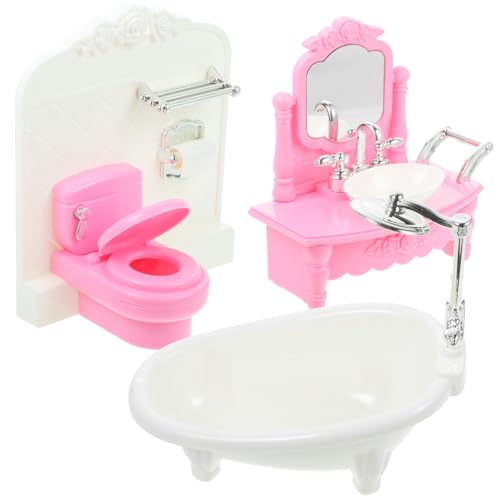 GLSTOY Miniatur-Modell Mini Schmuck Bad Set Modell Spielhaus Dekorationen Mini Möbel Set Zufällige Farbe GLSTOY Miniatur-Modell Mini Schmuck Bad Set Modell Spielhaus Dekorationen Mini Möbel Set Zufällige Farbe von GLSTOY