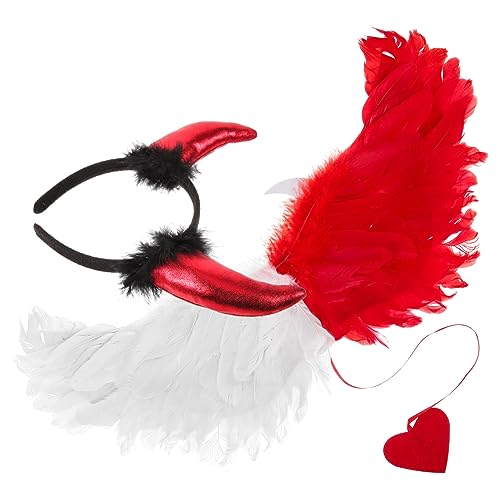 GLSTOY 1 Set Party Make Up Kleidung, Flügel Requisite Für Halloween, Flügel Requisite Für Maskerade, Halloween Party Flügel, Halloween Flügel Und Stirnband, Flügel Requisite Zum GLSTOY 1 Set Party Make Up Kleidung, Flügel Requisite Für Halloween, Flügel Requisite Für Maskerade, Halloween Party Flügel, Halloween Flügel Und Stirnband, Flügel Requisite Zum von GLSTOY