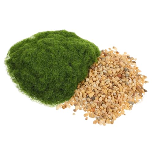 GLSTOY 1 Set Sandtisch Modellmaterial, Gras Dressing Streumaterial, Simuliertes Lebendiges Gras, Kunstrasen Für Pflanzgefäße, Gras Dekorationen, Gras Dressing, Kunstgras, Feengarten von GLSTOY