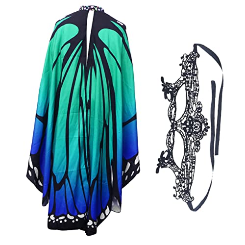 GLSTOY 1 Set Schmetterlingsschal Schal Dekorative Maskenmaske Tragbarer Schmetterlingsumhang Wiederverwendbare Maskenmaske Tragbarer Schmetterlingsumhang Weibliche Spitzenmaske von GLSTOY