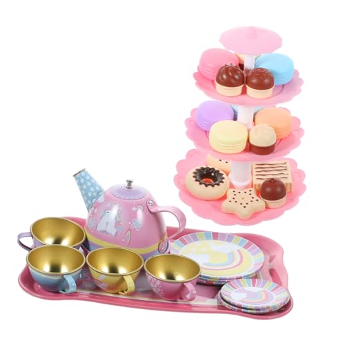GLSTOY 1 Set Teeservice Spielzeug Miniatur Teegeschirr Kinderspielzeug Teeparty Dekorationen Simulation Küchenzubehör Mädchen Kleinkindspielzeug von GLSTOY