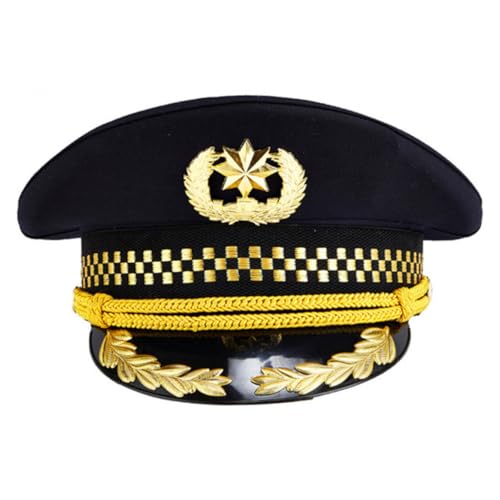 GLSTOY 1 Stück Flugzeug Captain Caps Uniform Aviation Caps Railway Hat Kostüm Cosplay Prop GLSTOY 1 Stück Flugzeug Captain Caps Uniform Aviation Caps Railway Hat Kostüm Cosplay Prop von GLSTOY