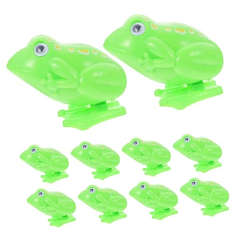 GLSTOY 10 Stück Aufzieh-froschspielzeug Aus Kunststoff, Neuartiges, Springende Und Laufende Tiere Für Kindergeburtstage, Geschenktüten Und Spielspaß GLSTOY 10 Stück Aufzieh-froschspielzeug Aus Kunststoff, Neuartiges, Springende Und Laufende Tiere Für Kindergeburtstage, Geschenktüten Und Spielspaß von GLSTOY