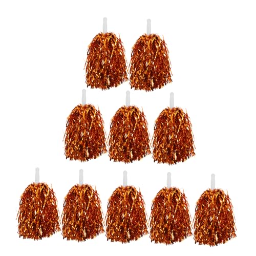 GLSTOY 10 Stück Flower Ball Tragbare Cheerleader Requisiten Leichte Requisiten Pom Poms Cheerleading Outdoor Cheerleader Requisiten Pom Poms Für Sport Wiederverwendbare Cheerleader von GLSTOY
