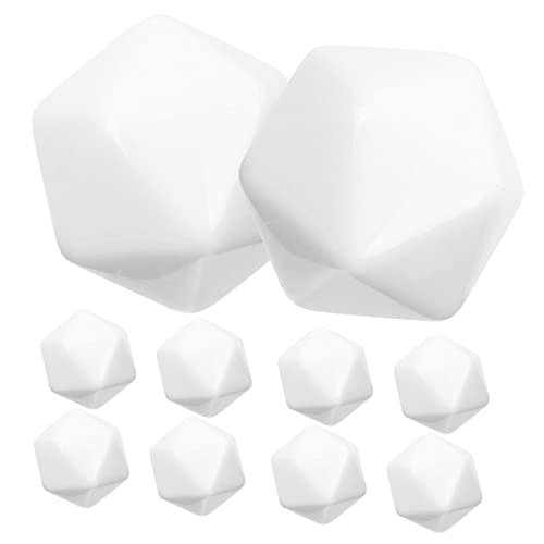 GLSTOY 10 Stück Teiliges Acryl Würfel Bastelblöcke Seitig Leer DIY Würfel für Kreatives Malen und Schnitzen Zubehör von GLSTOY