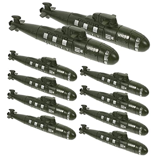 GLSTOY 10 Stück Teiliges Desktop Boot Modelle aus Robustem Realistische Submarine Miniatur Dekoration für Sandtisch und für Sammler von GLSTOY