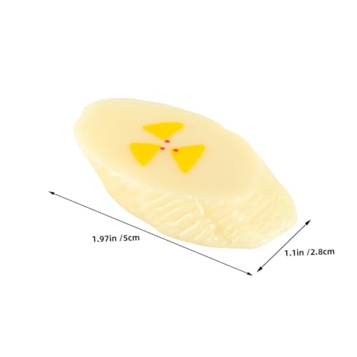 GLSTOY 10 Stück Teiliges Künstliche Bananenscheiben PVC Realistische Obstdeko Langlebige DIY Dekoartikel für Fotografie Party und Wohnraumgestaltung Sichere und Detailreiche von GLSTOY