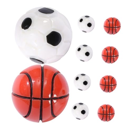 GLSTOY 10 Stück Teiliges Miniatur Kleine Fußball und Basketballmodelle DIY Zubehör für Miniaturhäuser Vielseitige Mikro Landschaftsdekoration Leichte Mini Ornamente für Wohn und GLSTOY 10 Stück Teiliges Miniatur Kleine Fußball und Basketballmodelle DIY Zubehör für Miniaturhäuser Vielseitige Mikro Landschaftsdekoration Leichte Mini Ornamente für Wohn und von GLSTOY