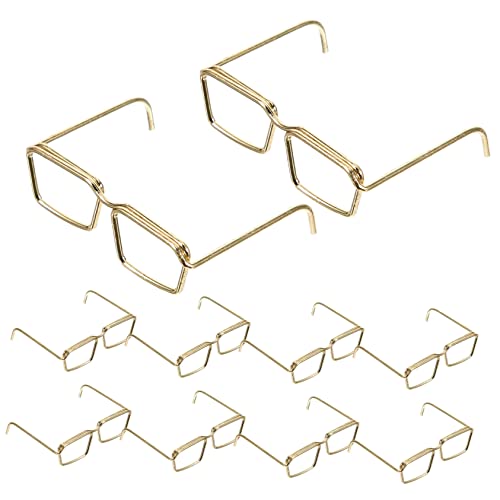 GLSTOY 10 Teiliges Puppenbrillen Metallrahmen ohne Gläser Leichte Mini Brillenrahmen für Puppenkleidung Klassische Runde und Eckige Designs Wiederverwendbare Accessoires für GLSTOY 10 Teiliges Puppenbrillen Metallrahmen ohne Gläser Leichte Mini Brillenrahmen für Puppenkleidung Klassische Runde und Eckige Designs Wiederverwendbare Accessoires für von GLSTOY