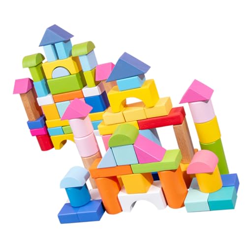 GLSTOY 100 Stück Teiliges Geometrisches Holzbausteine mit Abgerundeten Kanten und Glatter Oberfläche Pädagogisches Montessori Hand Auge Koordination Räumlichem Denken und Kreativität für GLSTOY 100 Stück Teiliges Geometrisches Holzbausteine mit Abgerundeten Kanten und Glatter Oberfläche Pädagogisches Montessori Hand Auge Koordination Räumlichem Denken und Kreativität für von GLSTOY