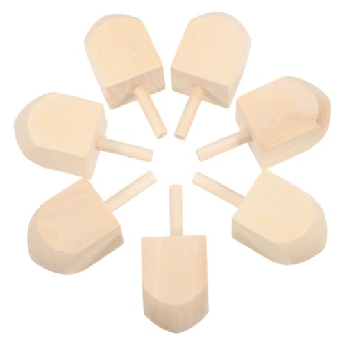 GLSTOY Chanukka-partygeschenke: 10 Stück Natürliche Dreidels Aus Holz Unlackierte Kreisel Traditionelle Spiele Familiendeko-Set. GLSTOY Chanukka-partygeschenke: 10 Stück Natürliche Dreidels Aus Holz Unlackierte Kreisel Traditionelle Spiele Familiendeko-Set. von GLSTOY