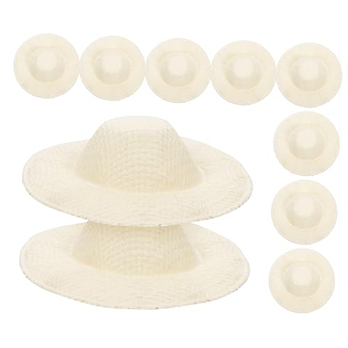 GLSTOY 10Stücke Mini Strohhüte für Puppen DIY Handwerkszubehör für Lebendige Dekoration Mini Hüte für Puppen und Kreative Bastelprojekte aus Stabilem Material Jede GLSTOY 10Stücke Mini Strohhüte für Puppen DIY Handwerkszubehör für Lebendige Dekoration Mini Hüte für Puppen und Kreative Bastelprojekte aus Stabilem Material Jede von GLSTOY
