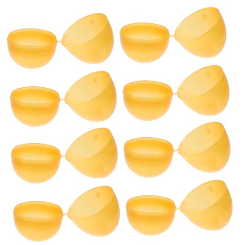 GLSTOY 12 Goldene Befüllbare Eier Aus Plastik Leere Eier Zum Öffnen Party-Dekoration Und Geschenkboxen von GLSTOY