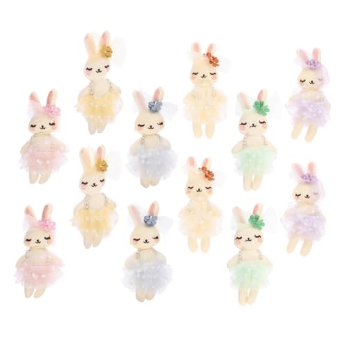 GLSTOY Kuscheltier Hase Für Kinder Weiche Plüschhasenpuppe Als Spielzeug Und Dekoration Für Zimmer von GLSTOY